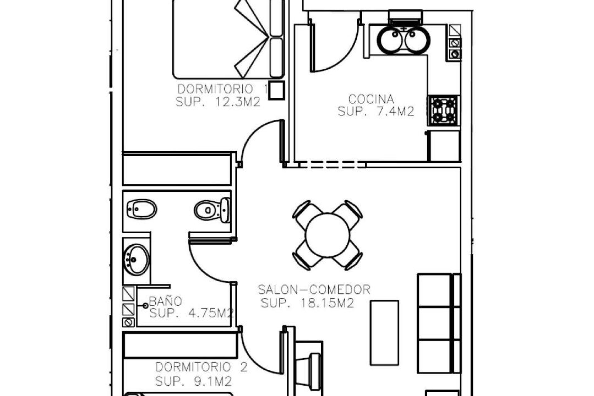 New Build - Penthouse -
Aguilas - Collados