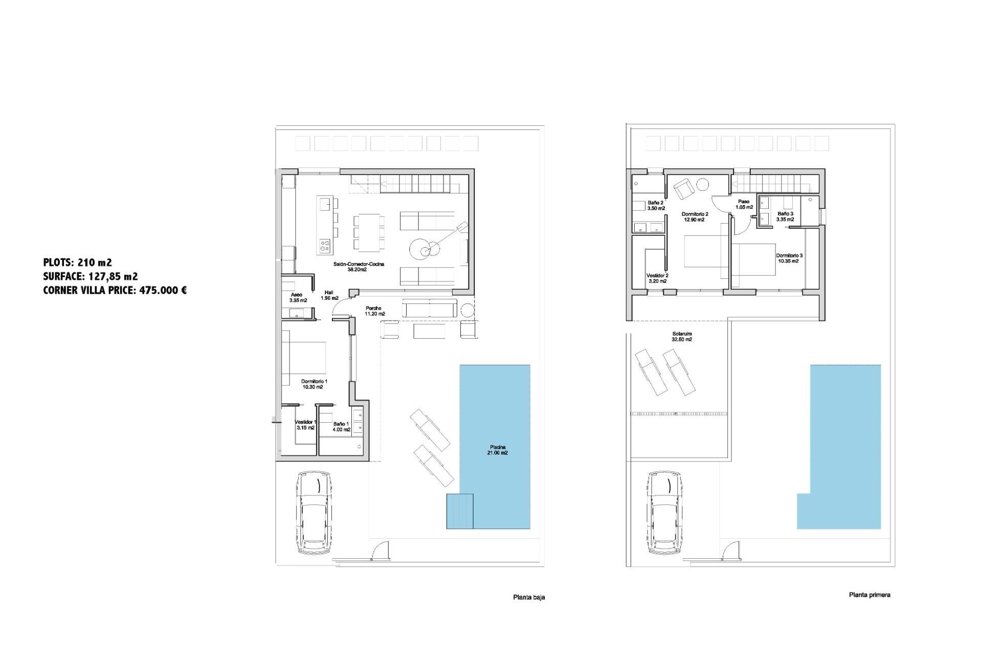 New Build - villa -
San Javier - Parque de los leones