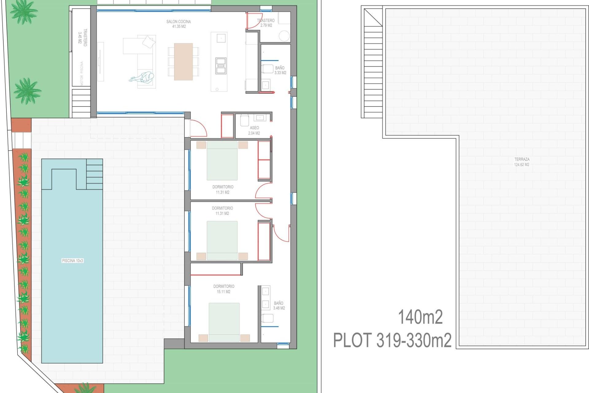 New Build - villa -
San Javier - Parque del doce
