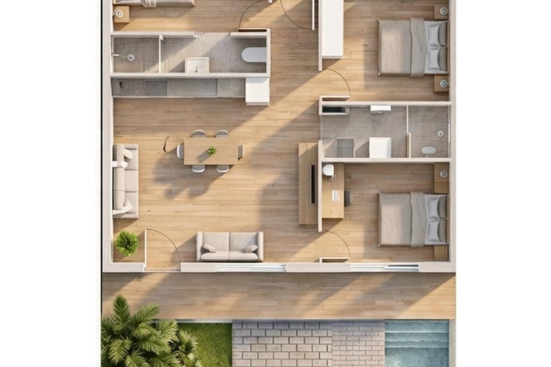 Nowy budynek - Bungalow -
Pilar de la Horadada - parques de Andromeda