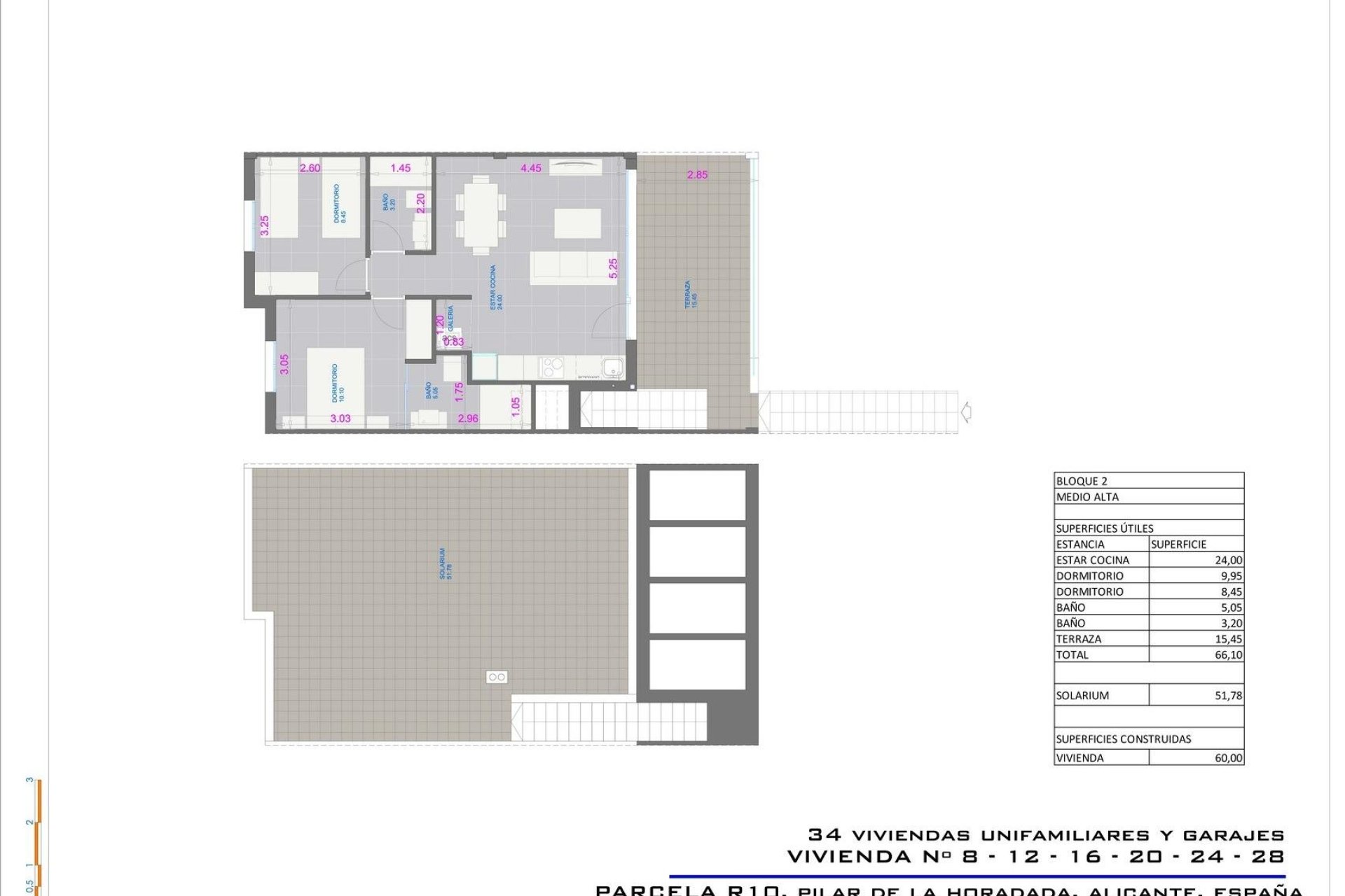 Nowy budynek - Bungalow -
Pilar de la Horadada - pueblo