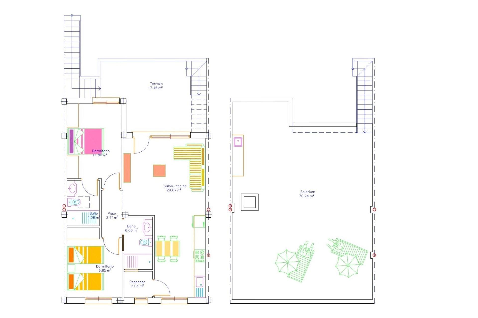 Nowy budynek - Bungalow -
San Javier - pueblo