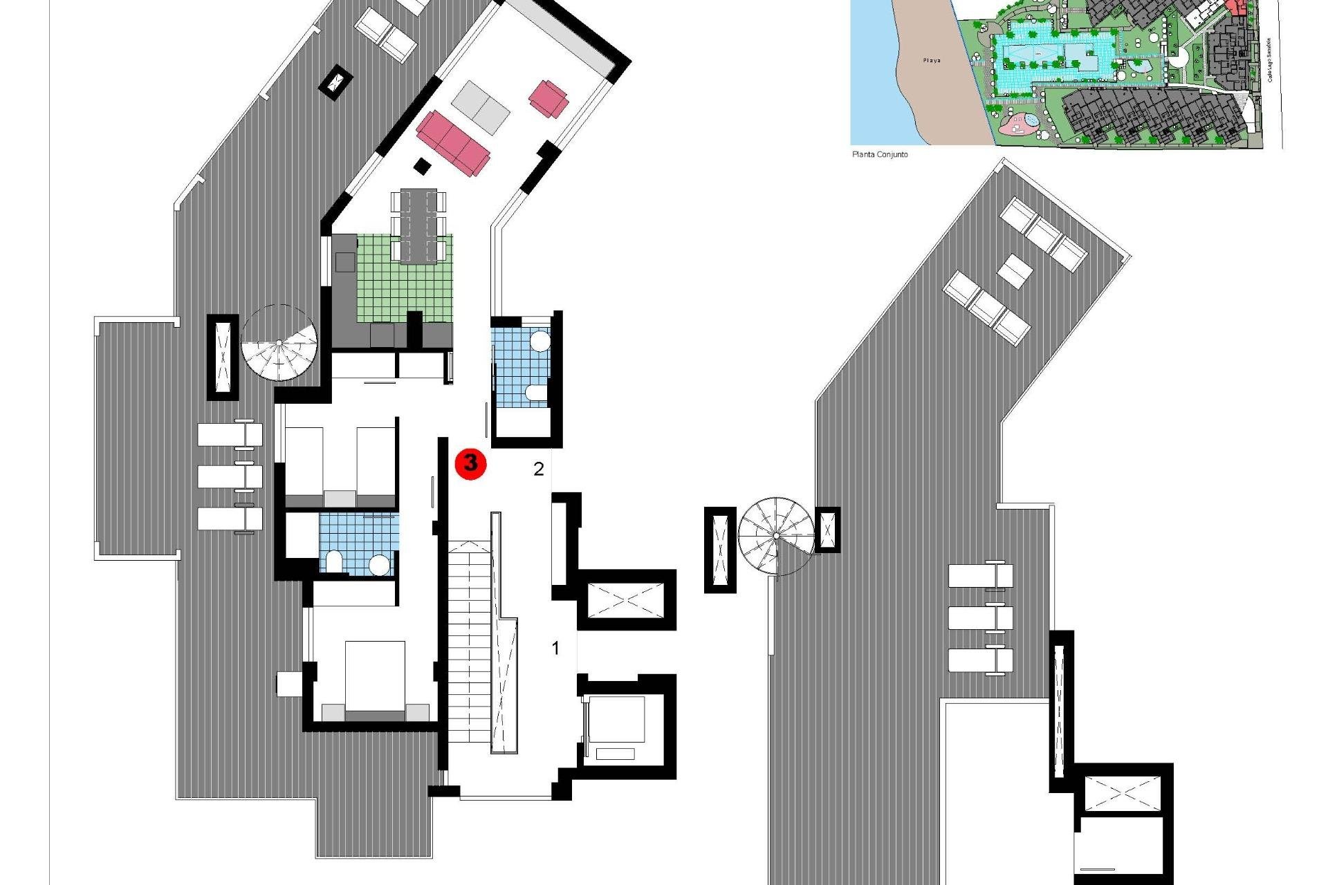 Nowy budynek - Daszek -
Denia - L´Estanyó (Marinas)