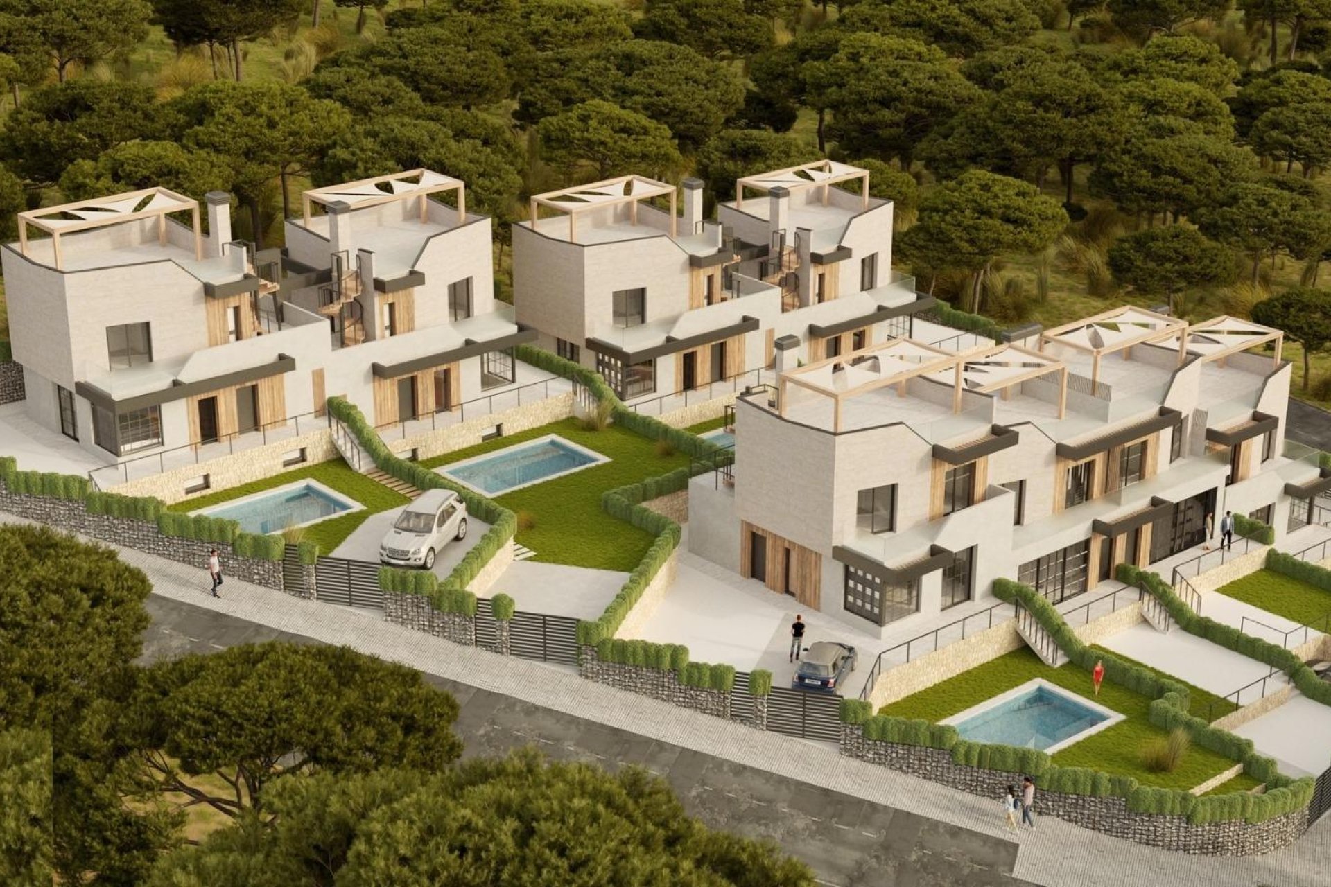 Nowy budynek - town house -
Polop - PAU1