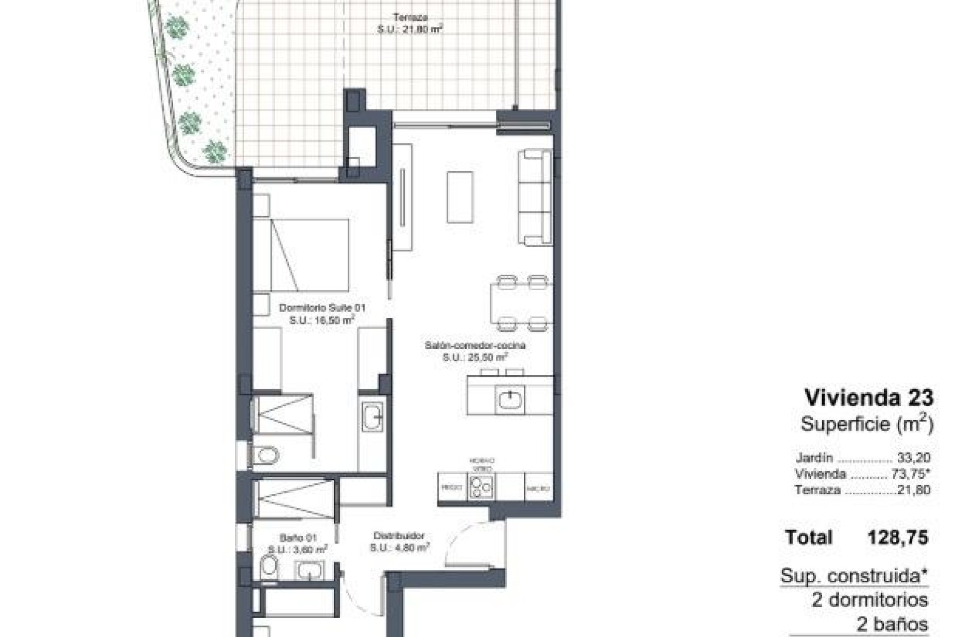 Obra nueva - Bungalow -
Ciudad Quesada - Lo Marabú
