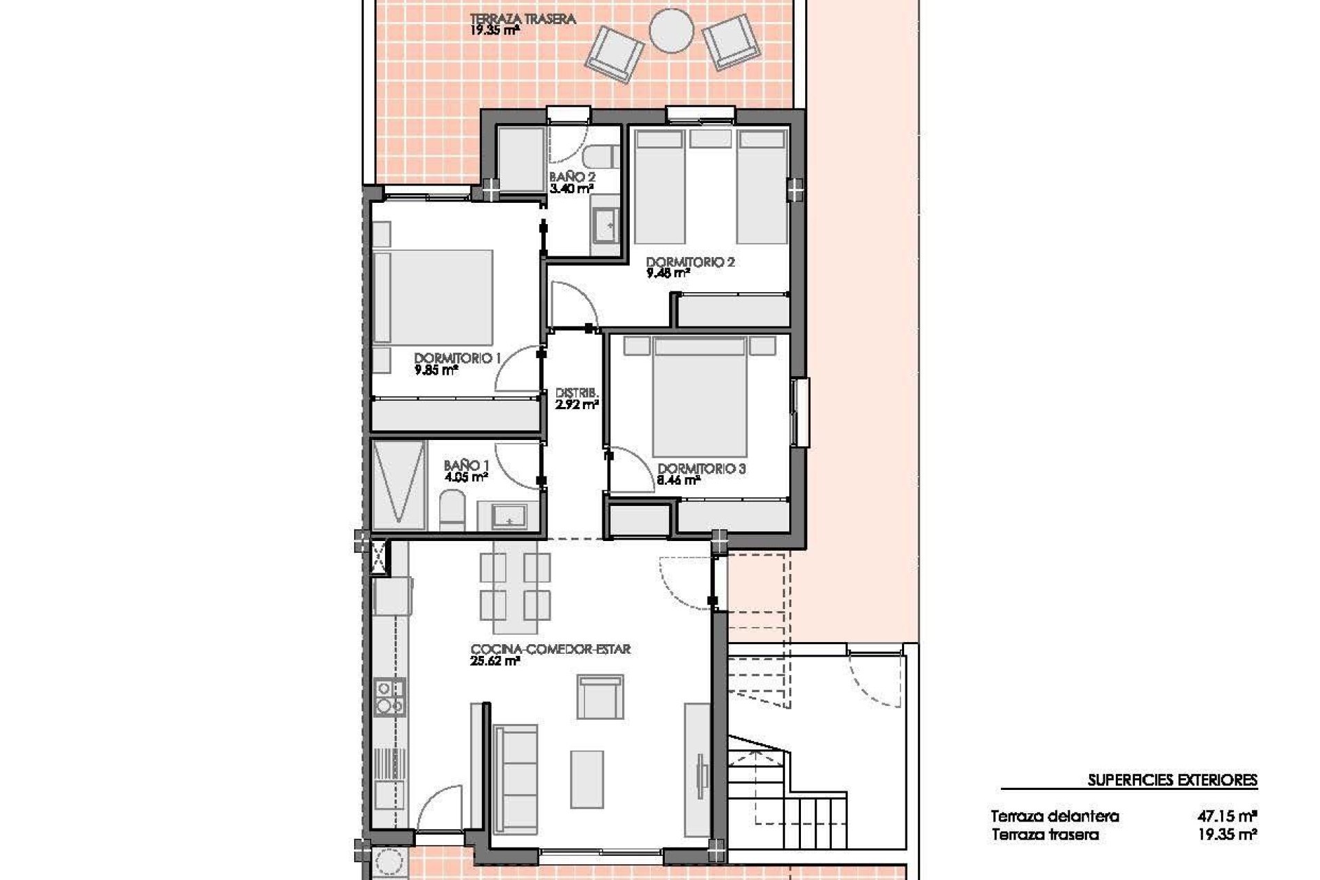 Obra nueva - Bungalow -
Pilar de la Horadada - Lo Romero Golf