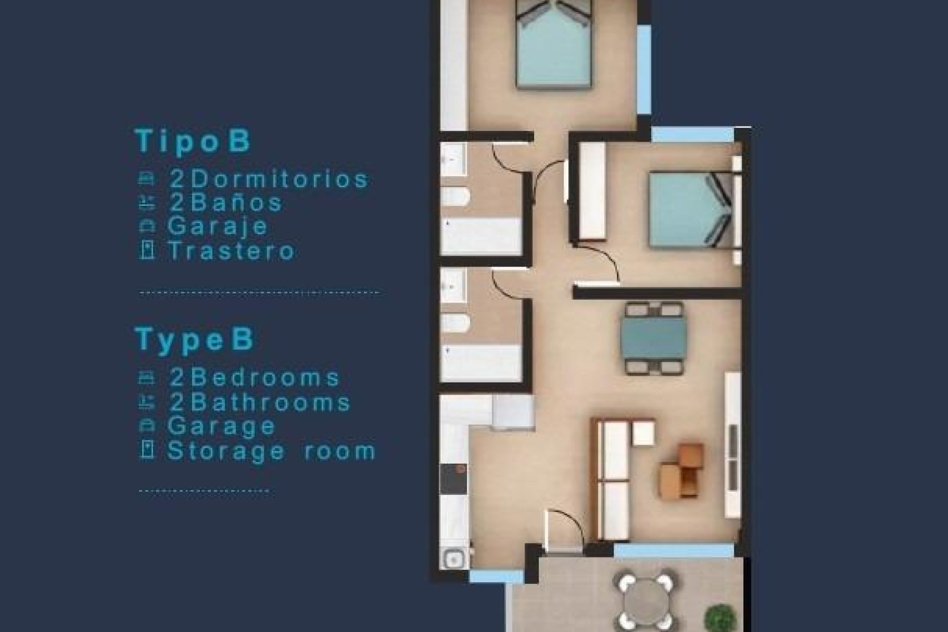 Obra nueva - Top Floor Bungalow -
