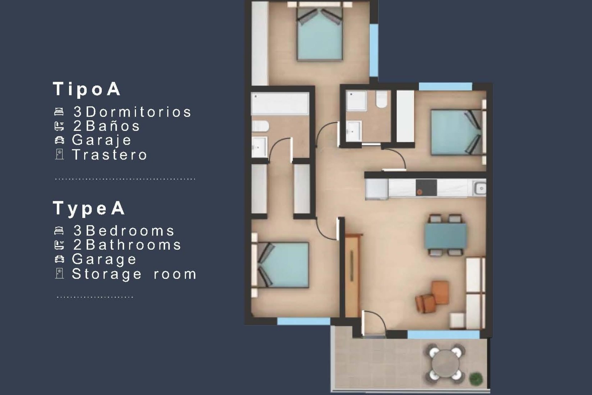 Obra nueva - Top Floor Bungalow -
