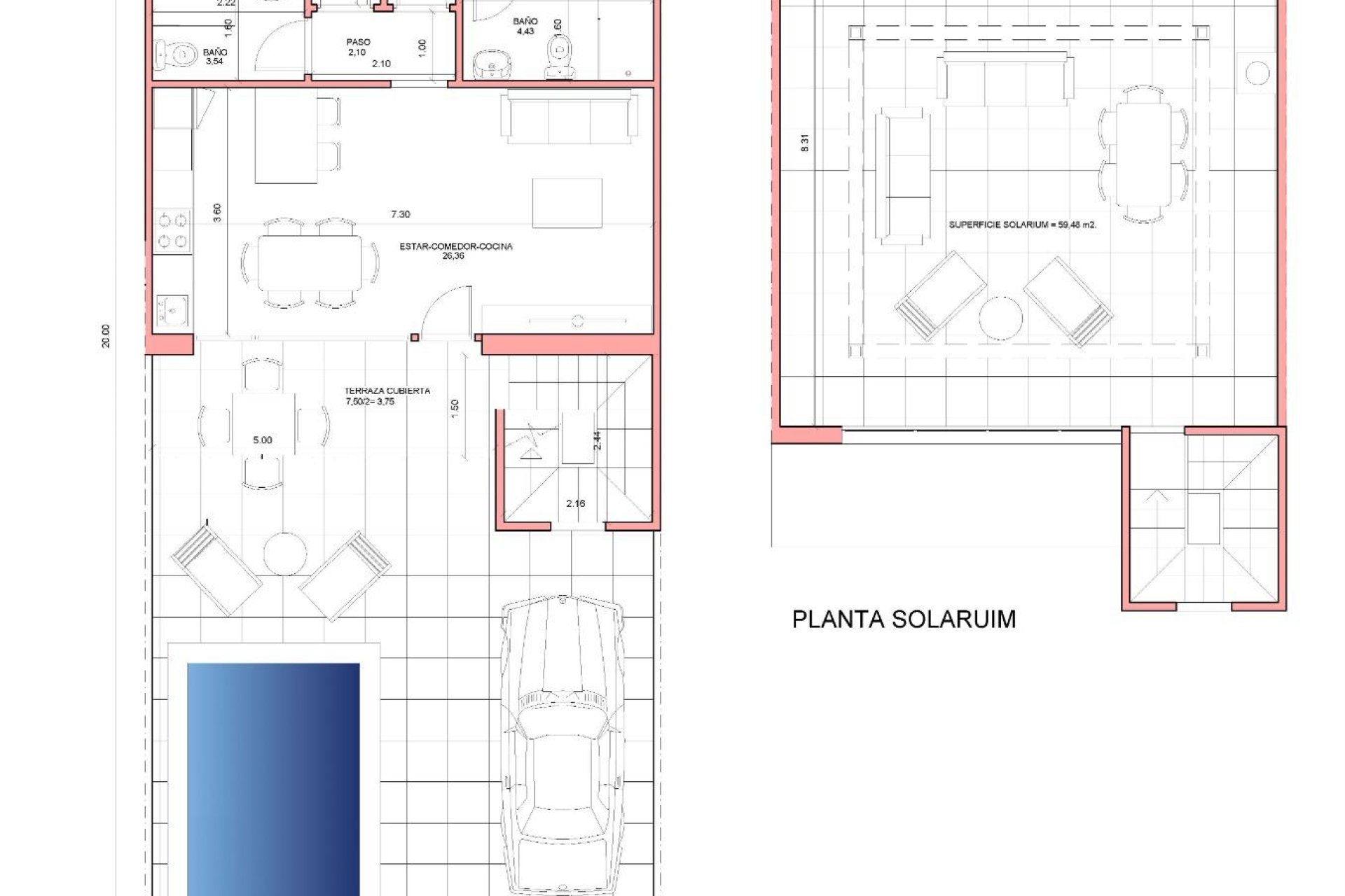 Obra nueva - town house -
Fuente Álamo - La Pinilla