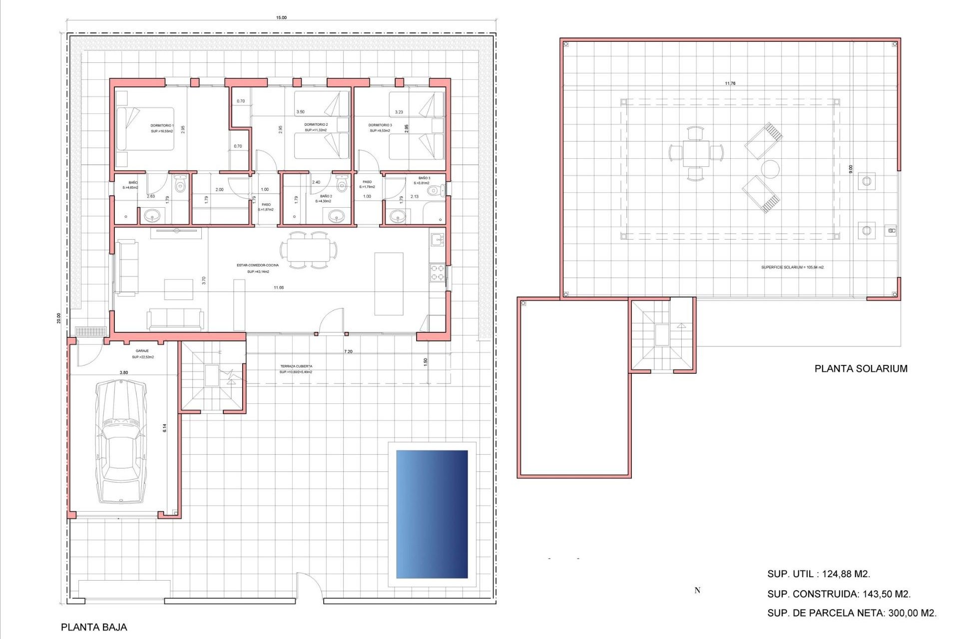 Obra nueva - villa -
Fuente Álamo - La Pinilla