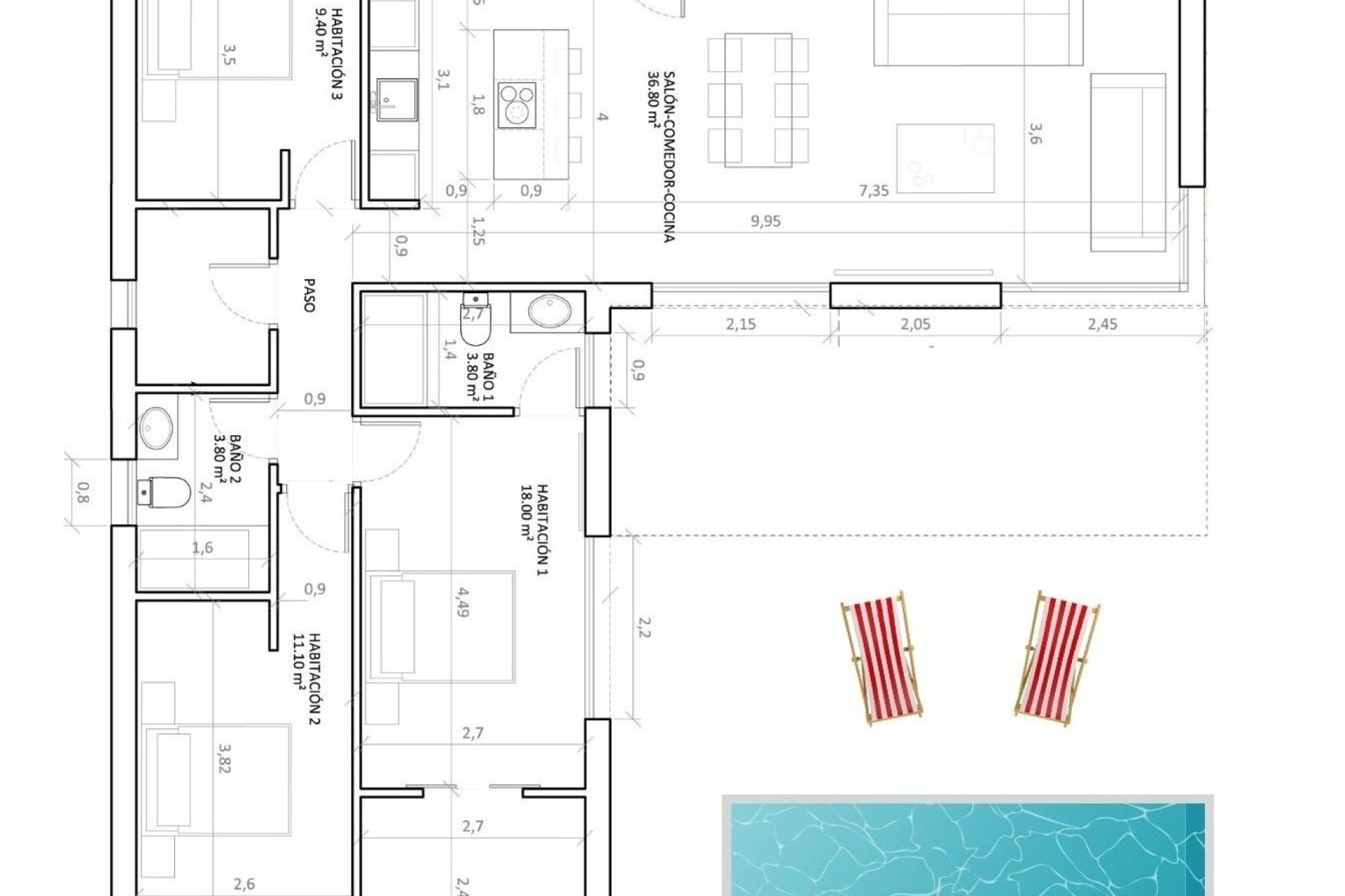 Obra nueva - villa -
Hondón de las Nieves - Urbaniz La Montañosa