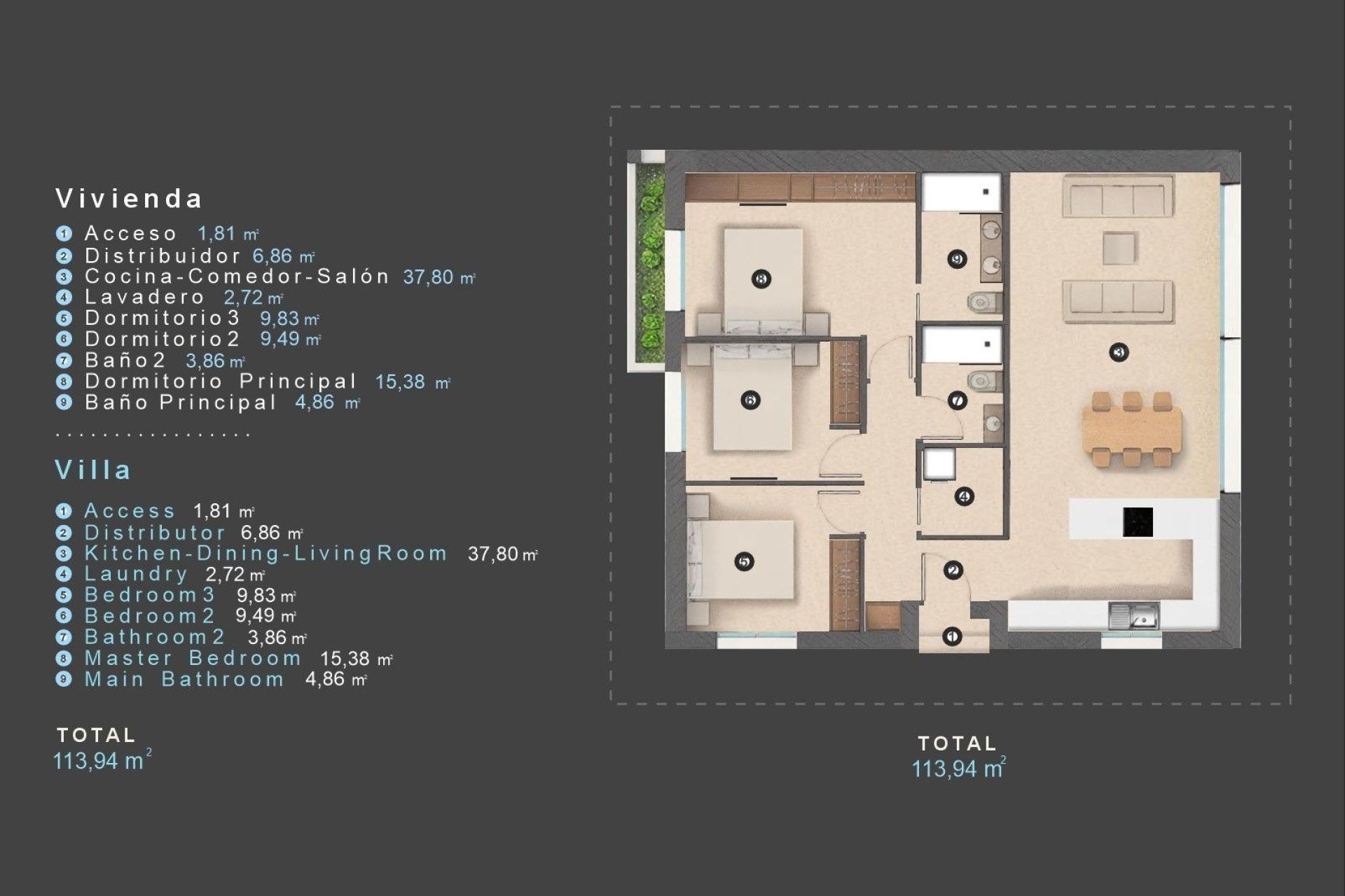 Obra nueva - villa -
Orihuela Costa - Las Filipinas