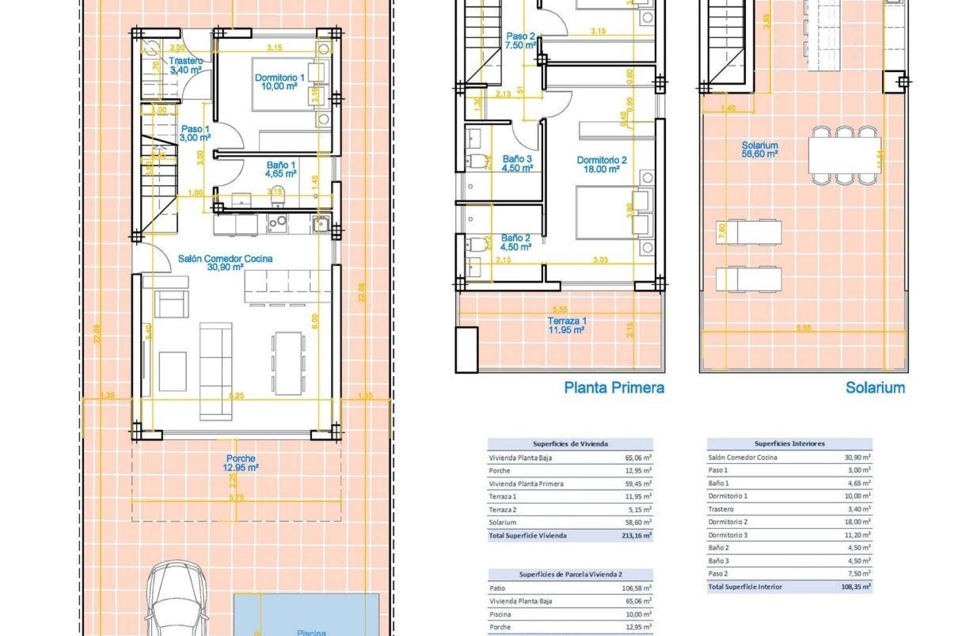 Obra nueva - villa -
Pilar de la Horadada - pueblo