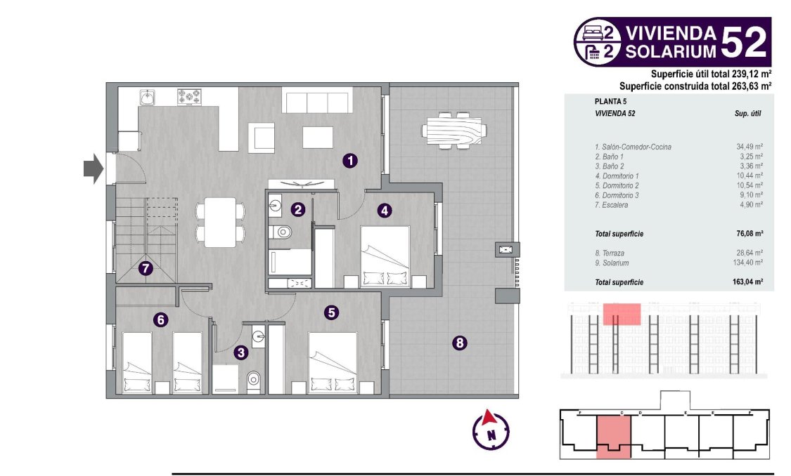 Obra nueva - Ático -
