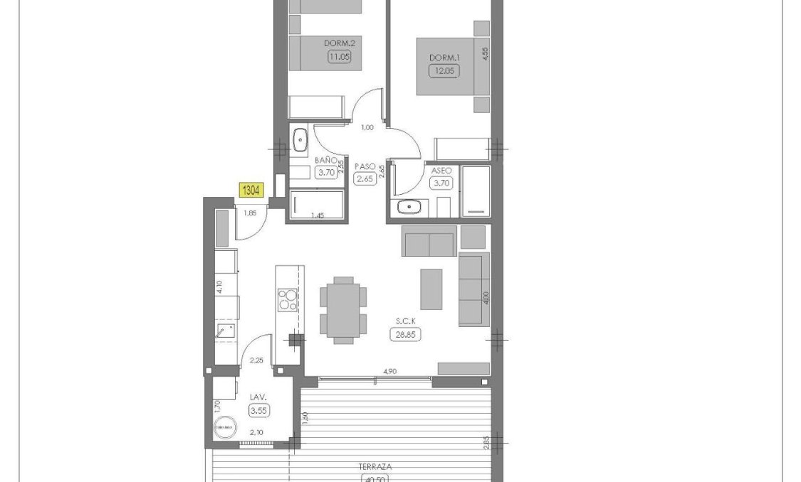 Obra nueva - Bungalow -
