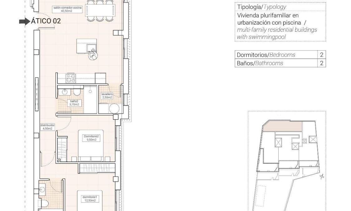 Obra nueva - Ático -
