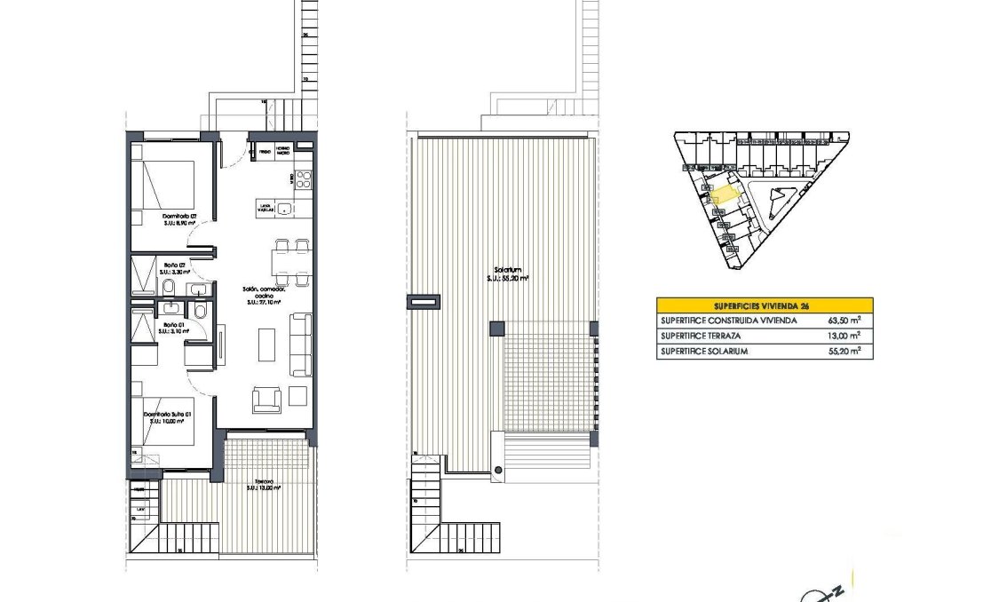 Obra nueva - Bungalow -
