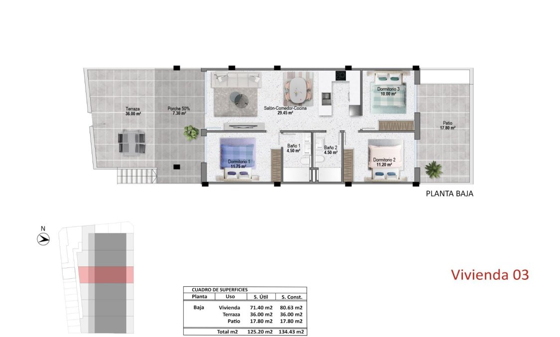 Obra nueva - Bungalow -
