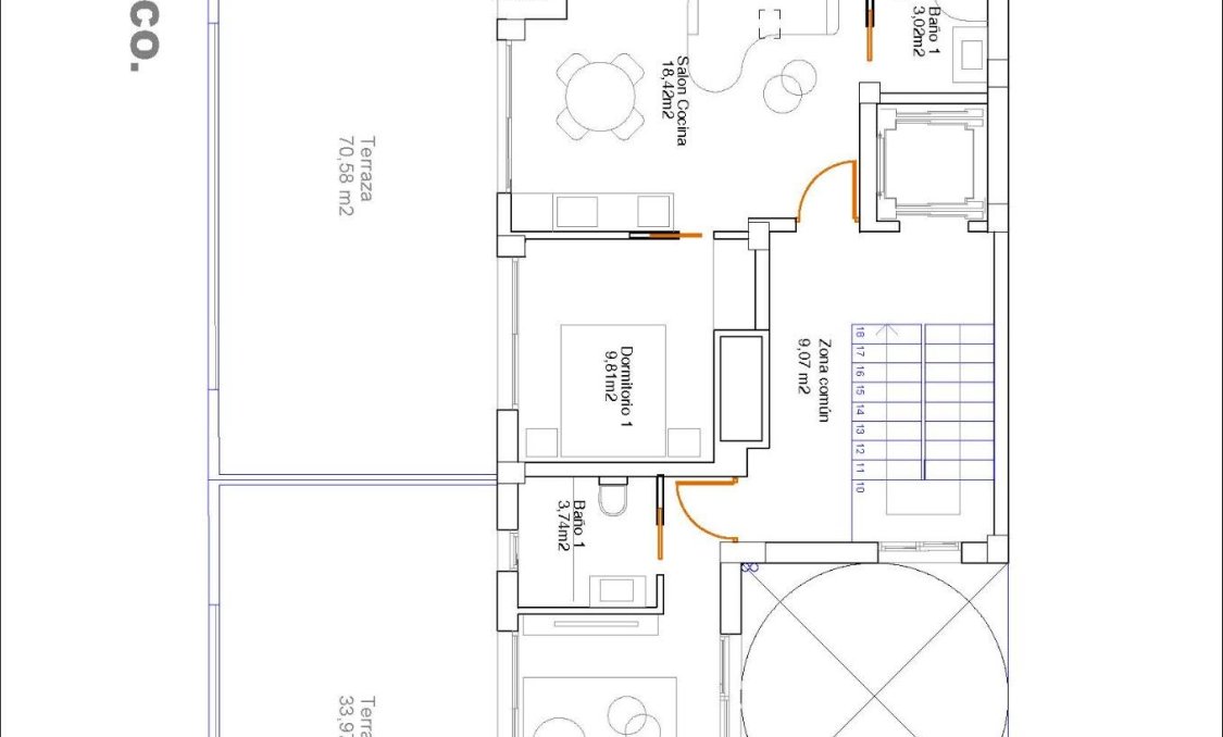 Obra nueva - Ático -
