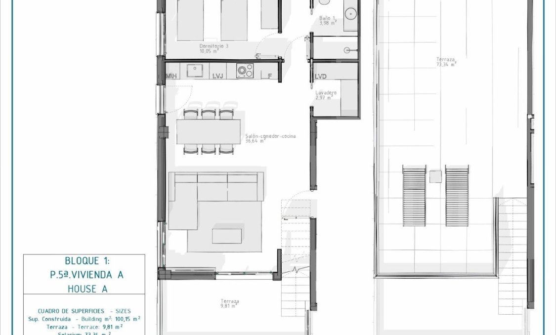 Obra nueva - Ático -
