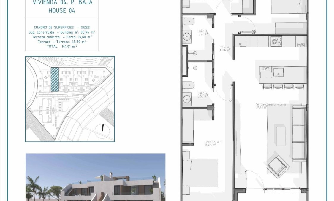 Nowy budynek - Bungalow -
