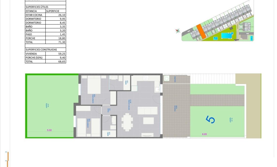 Obra nueva - Bungalow -
