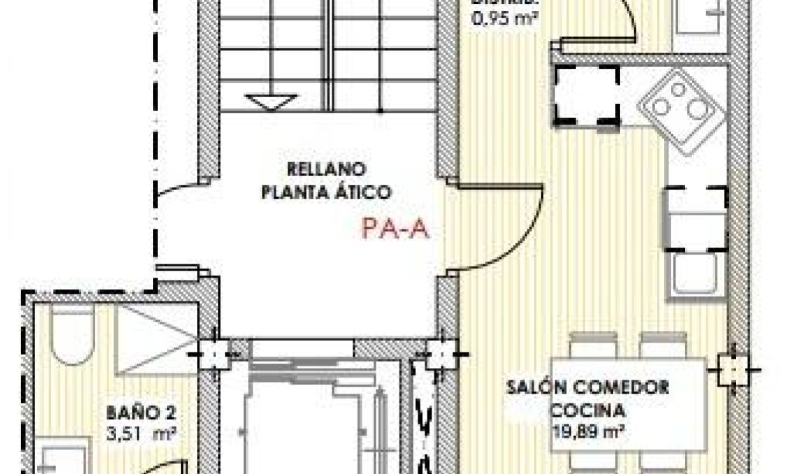 Obra nueva - Ático -
