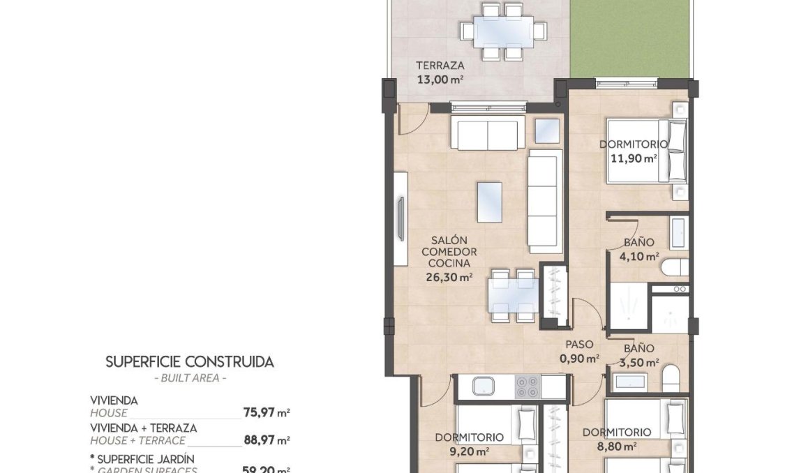 Obra nueva - Bungalow -
