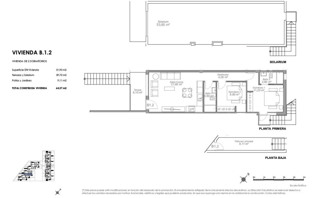 Obra nueva - Top Floor Bungalow -
