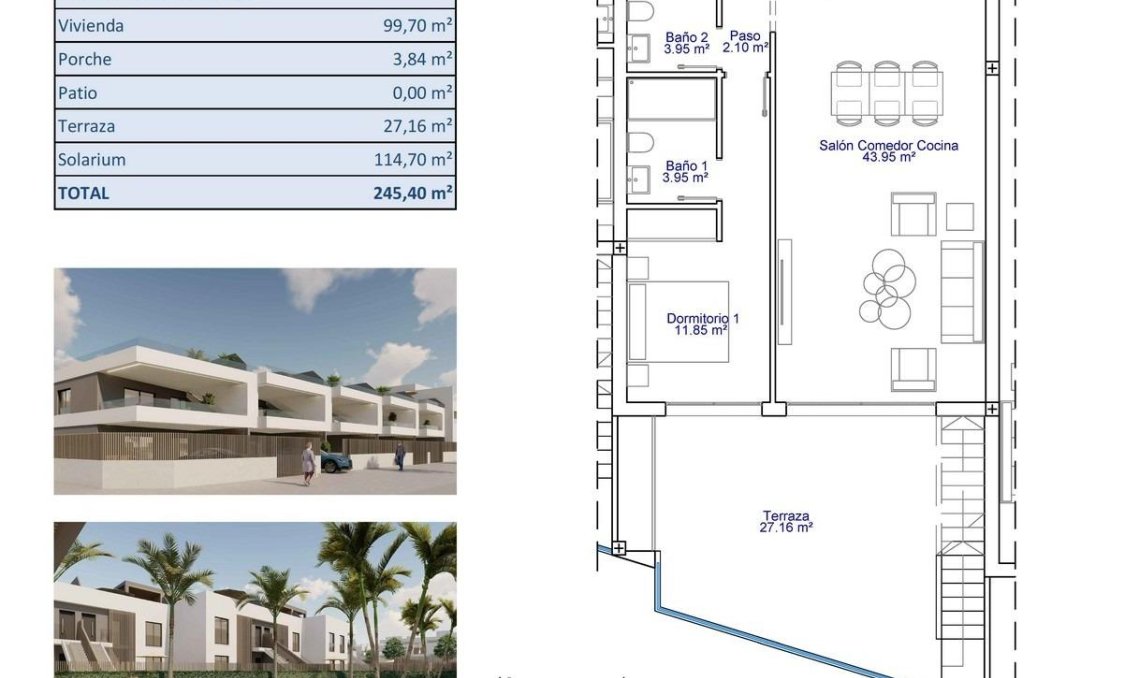 Obra nueva - Bungalow -
Pilar de la Horadada - pueblo