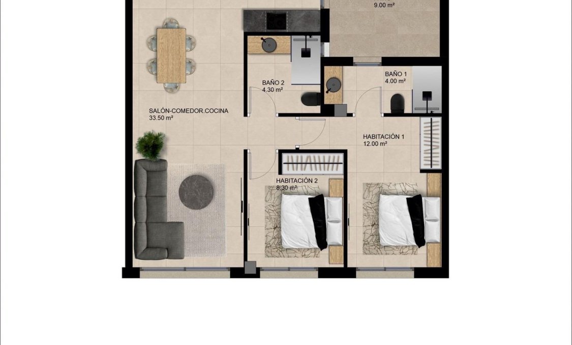 New Build - apartment -
Catral - pueblo
