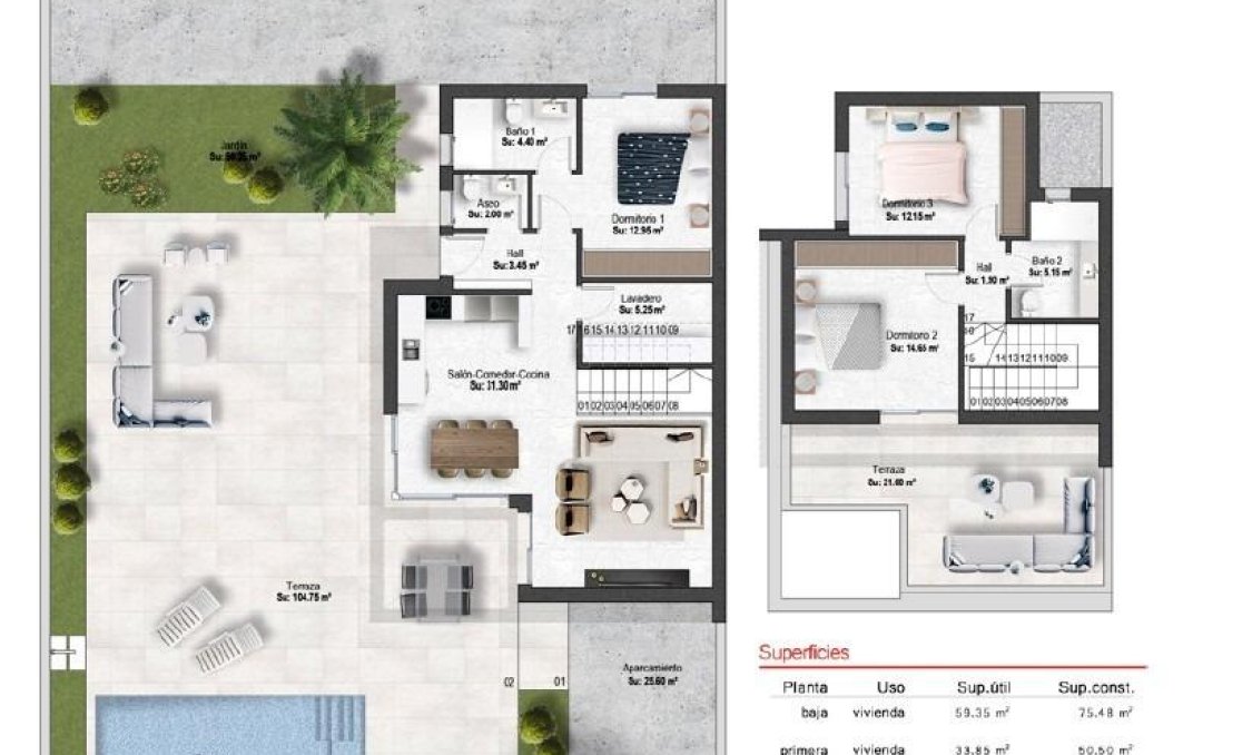 Obra nueva - villa -
Baños y Mendigo - Altaona Golf