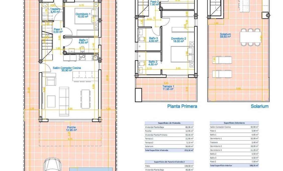 Obra nueva - villa -
Pilar de la Horadada - pueblo