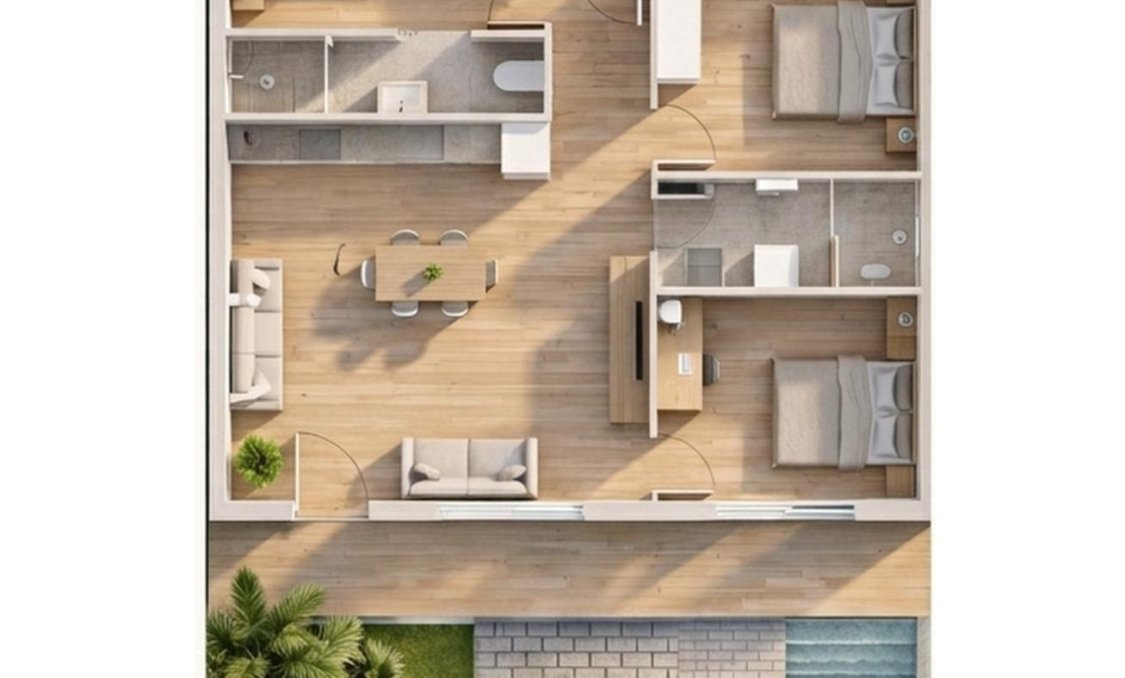 New Build - Bungalow -
Pilar de la Horadada - parques de Andromeda