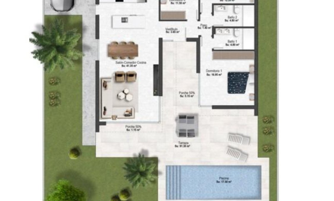 Obra nueva - villa -
Baños y Mendigo - Altaona Golf