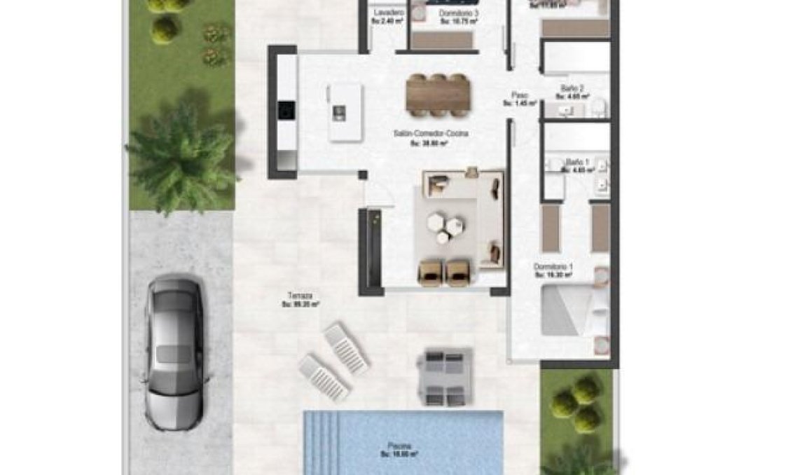 Obra nueva - villa -
Baños y Mendigo - Altaona Golf