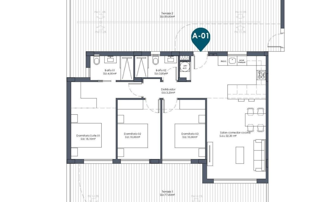 New Build - apartment -
Los Alcazares - Serena Golf
