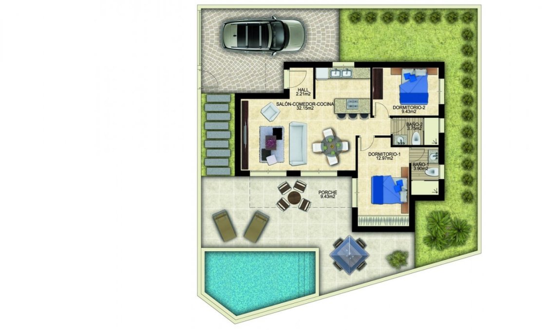 Nowy budynek - villa -
