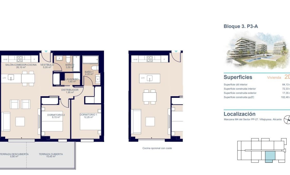 Obra nueva - apartment -
Villajoyosa - Playa del Torres
