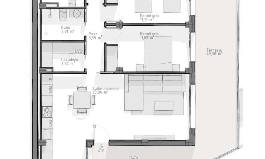 New Build - apartment -
Aguilas - Playa del Hornillo