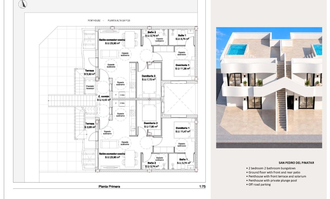 New Build - Bungalow -
San Pedro del Pinatar - Los Peñascos
