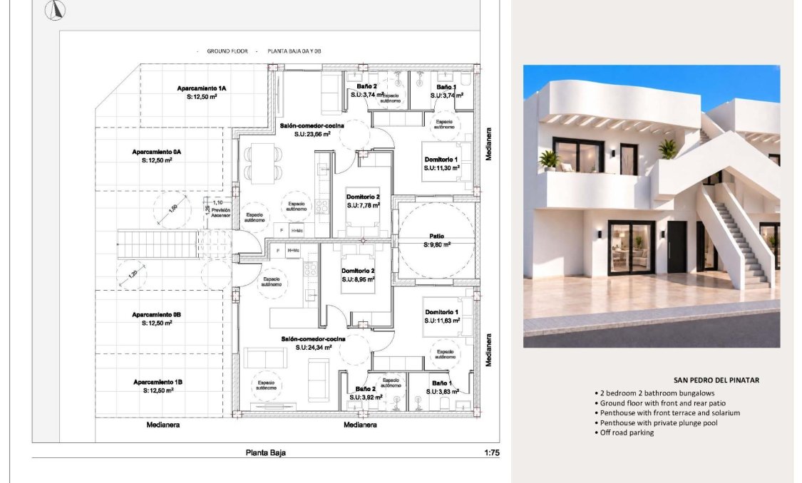 New Build - Bungalow -
San Pedro del Pinatar - Los Peñascos
