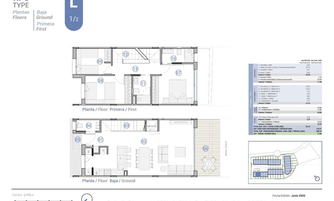 Obra nueva - town house -
El Campello - Platja de L´Amerador