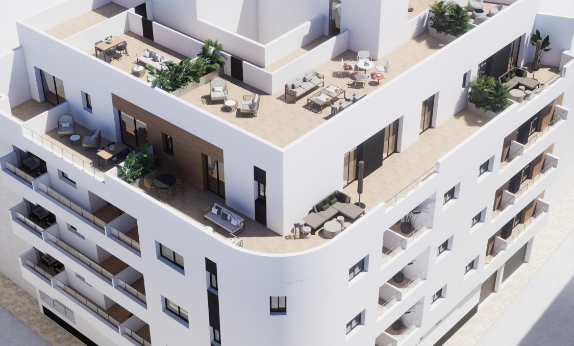 Nowy budynek - Daszek -
Torrevieja - pueblo