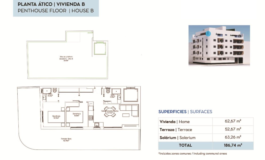 Nowy budynek - Daszek -
Torrevieja - pueblo