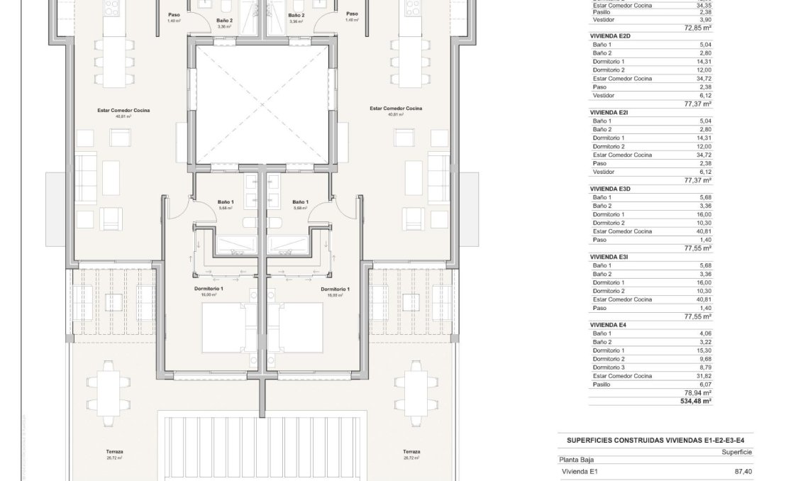 Obra nueva - Semi penthouse -
